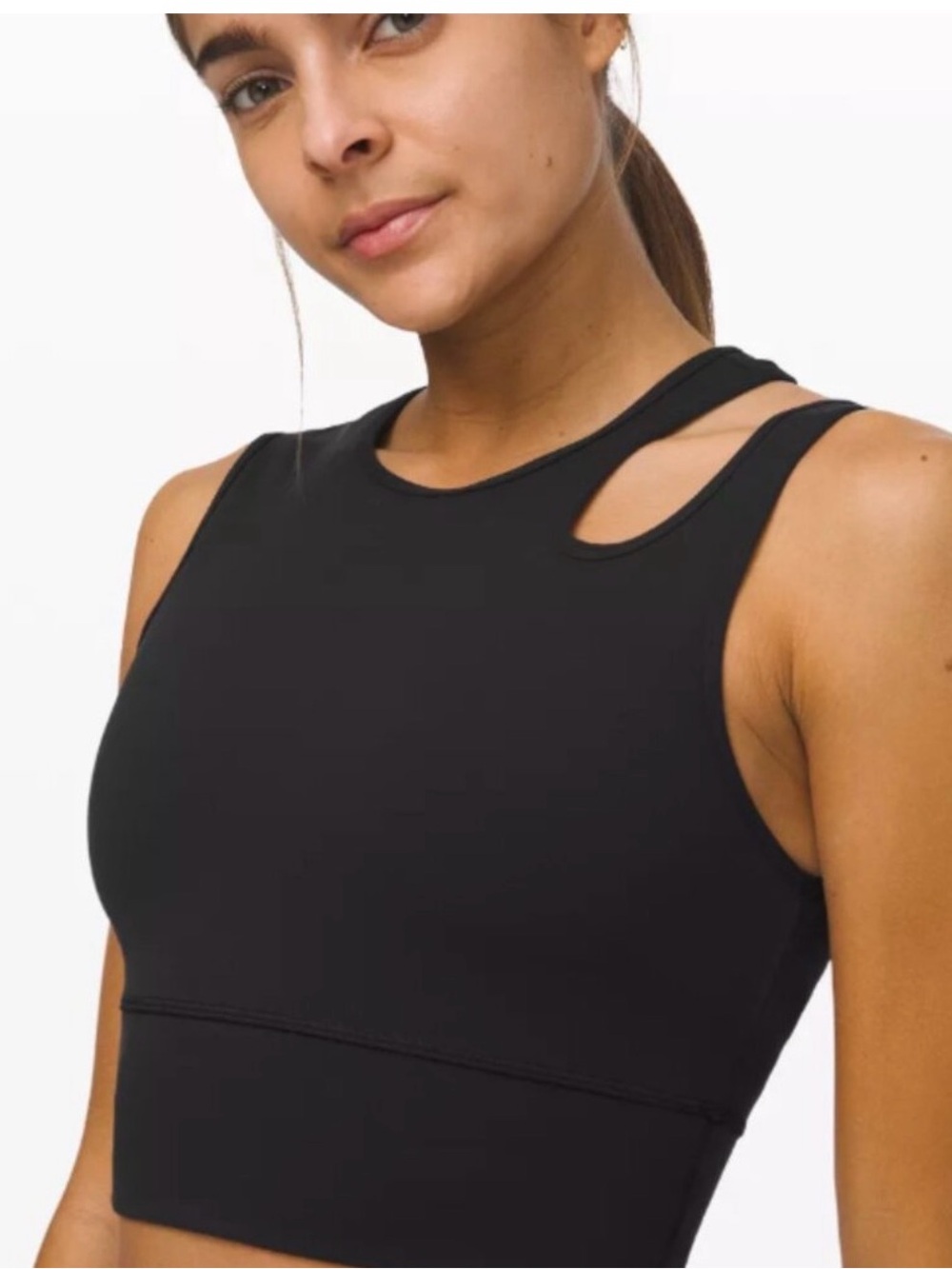 Lululemon mastered motion cropped tank